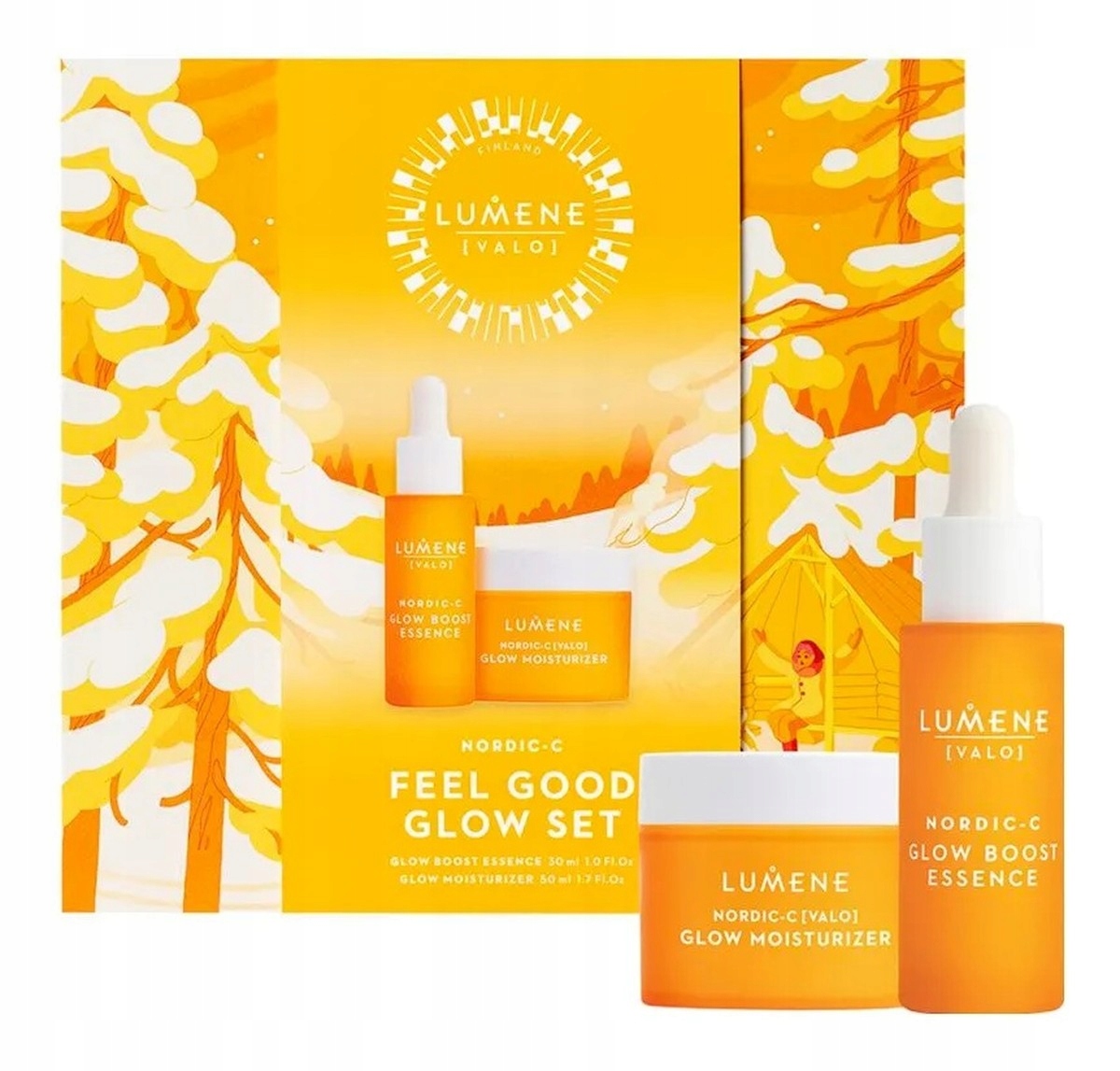 Lumene Nordic-C Set Zestaw esencja do twarzy 30ml krem do twarzy 50ml