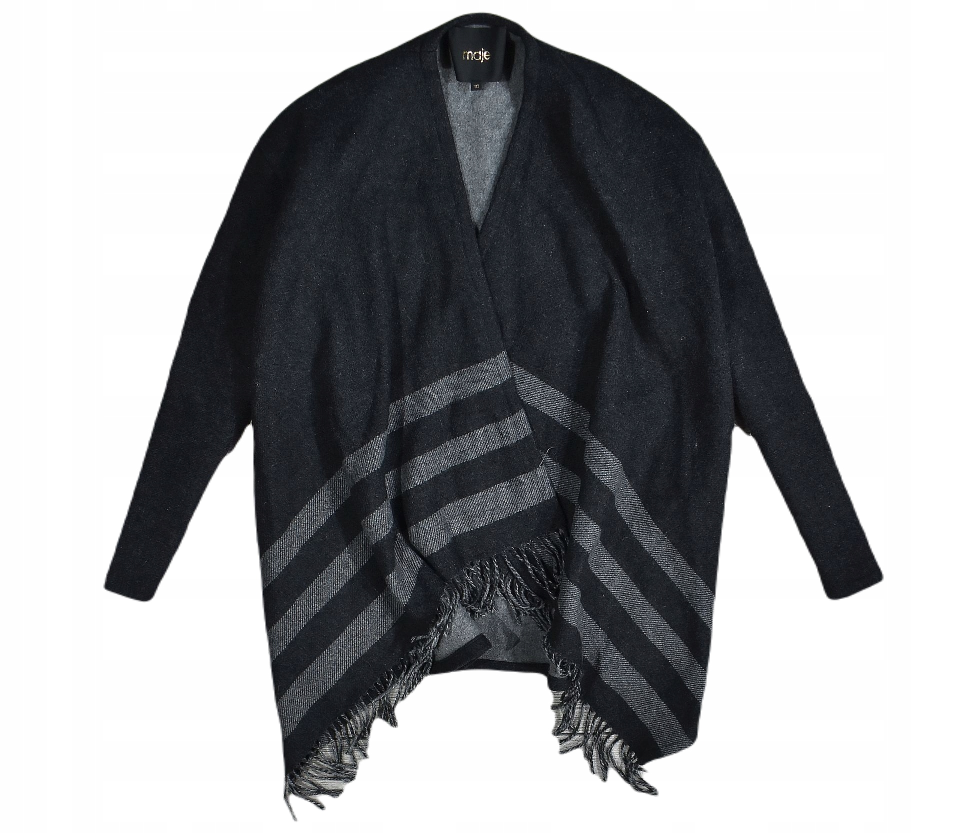 Maje Ponczo Damskie Wełna One Size