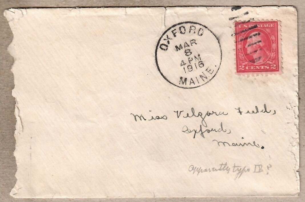 USA, 1916 r. koperta