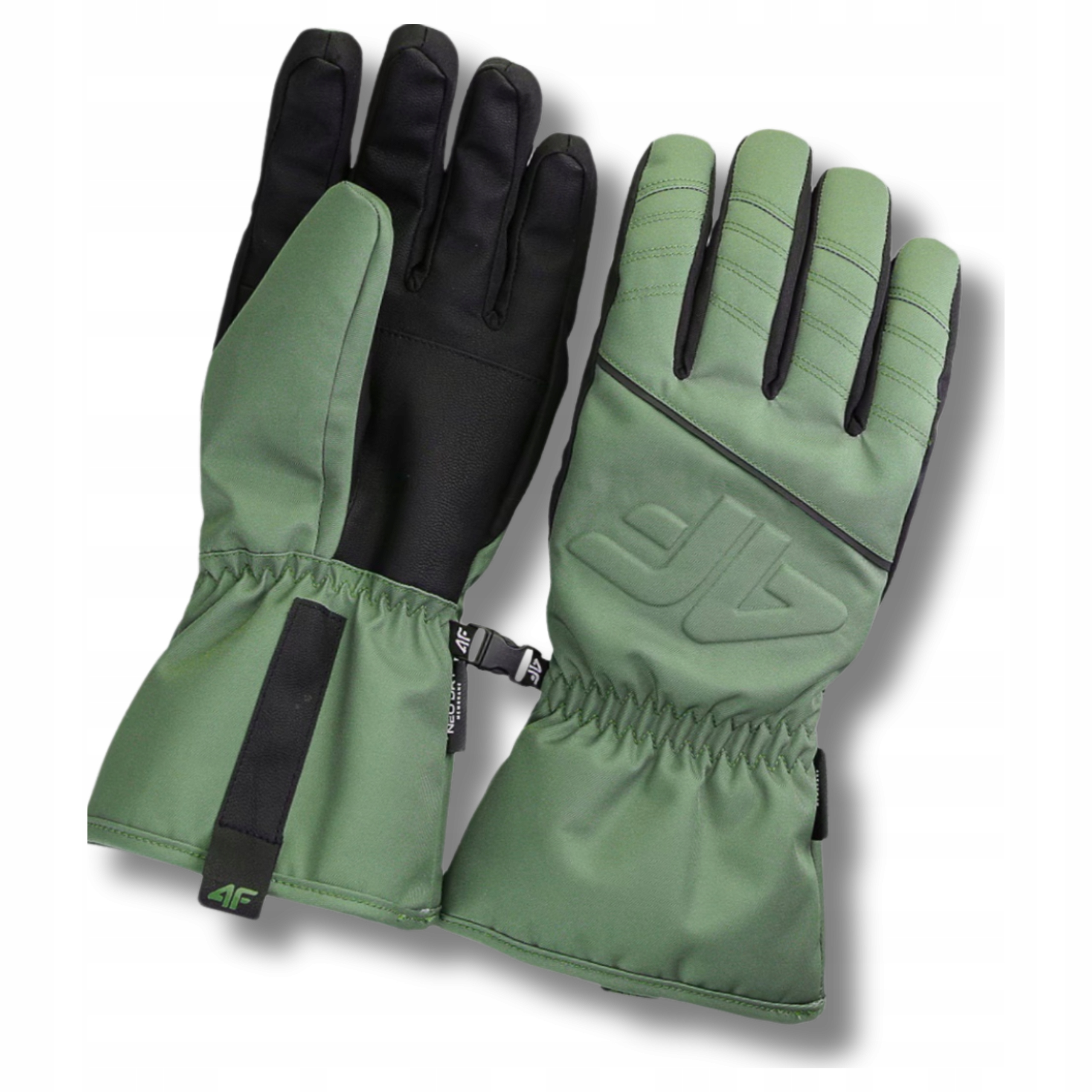 Męskie Rękawice Rękawiczki Narciarskie 4F Thinsulate Odblask Klamry M