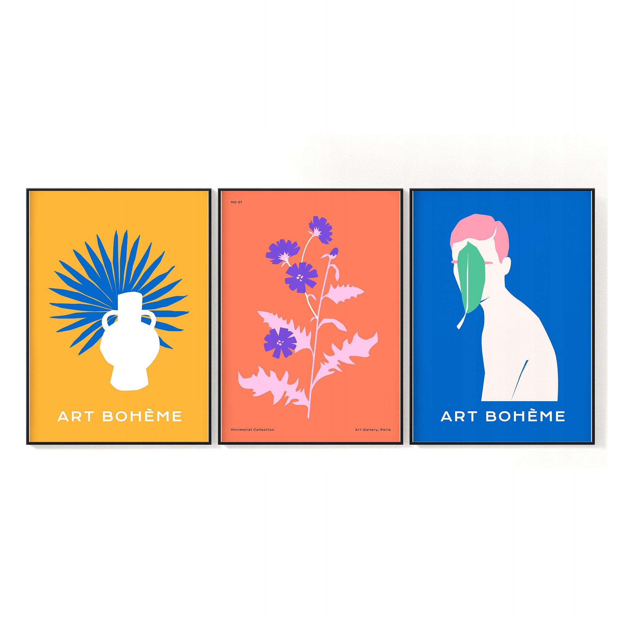 OZDOBA NA PUSTĄ ŚCIANĘ ZESTAW PLAKATÓW A3 OBRAZ PLAKATY NA ŚCIANĘ 3 szt