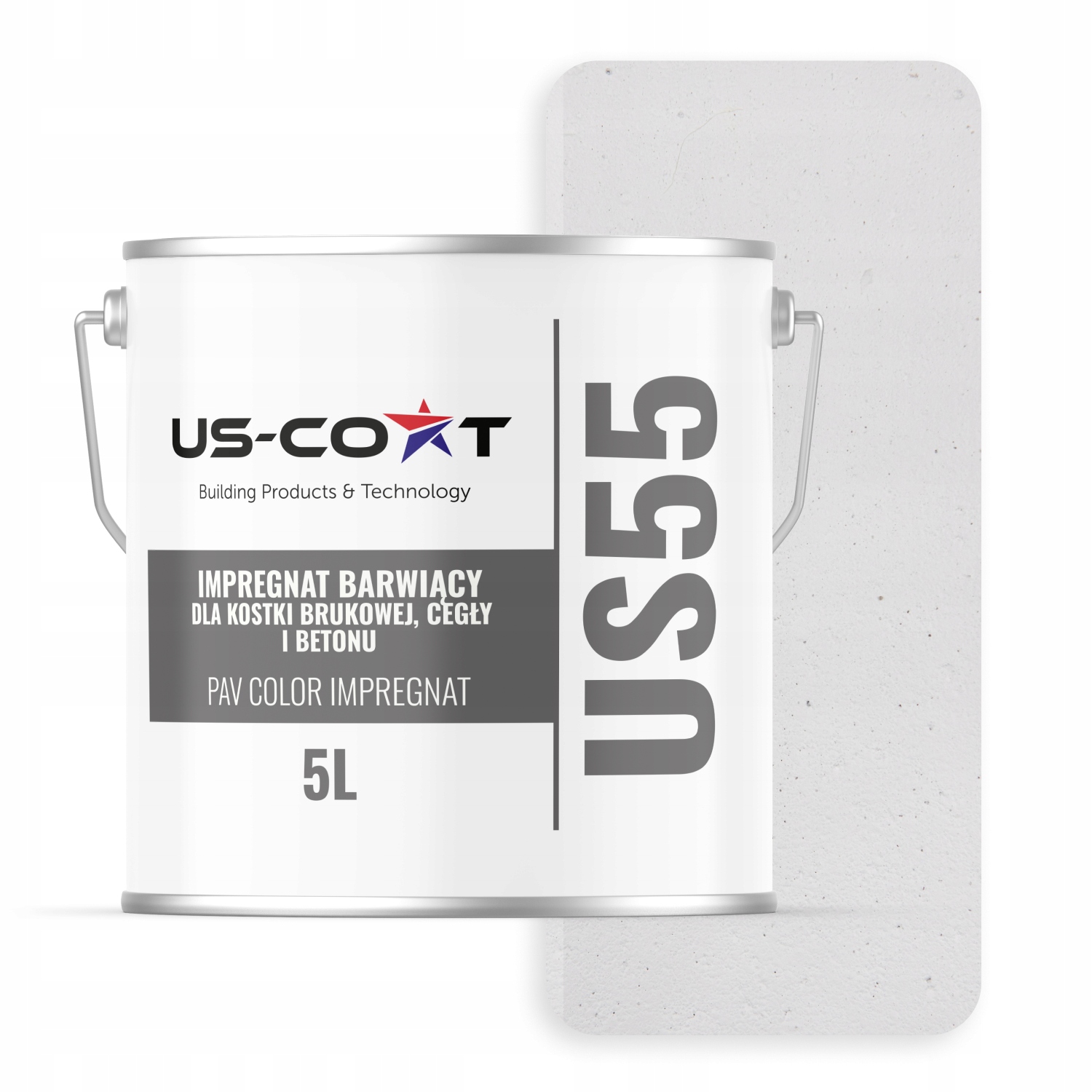 Barvící Impregnát Pro Dlažební Kostky Z Cihel Betonu, Signální Bílá Barva 5 L
