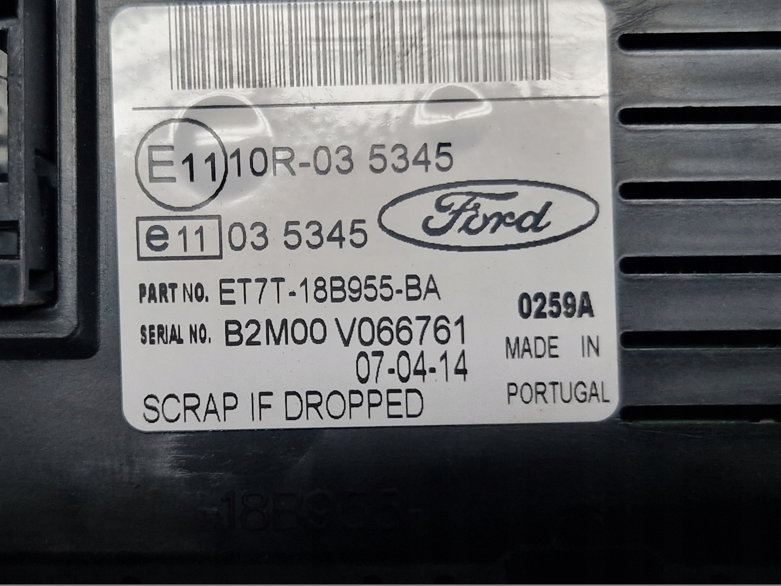 FORD B-MAX display RADIA ET7T-18B955-BA