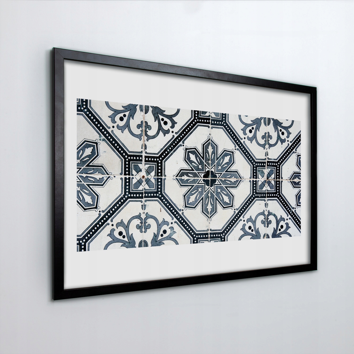 Obraz v rámu Mdf do obývacího pokoje Dlaždice stěna 60x40 cm