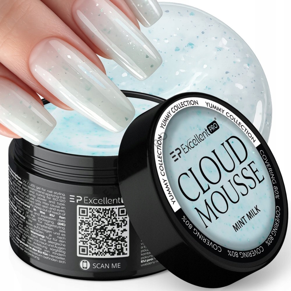 Cloud Mousse Mint Milk Żel Budujący Do Paznokci