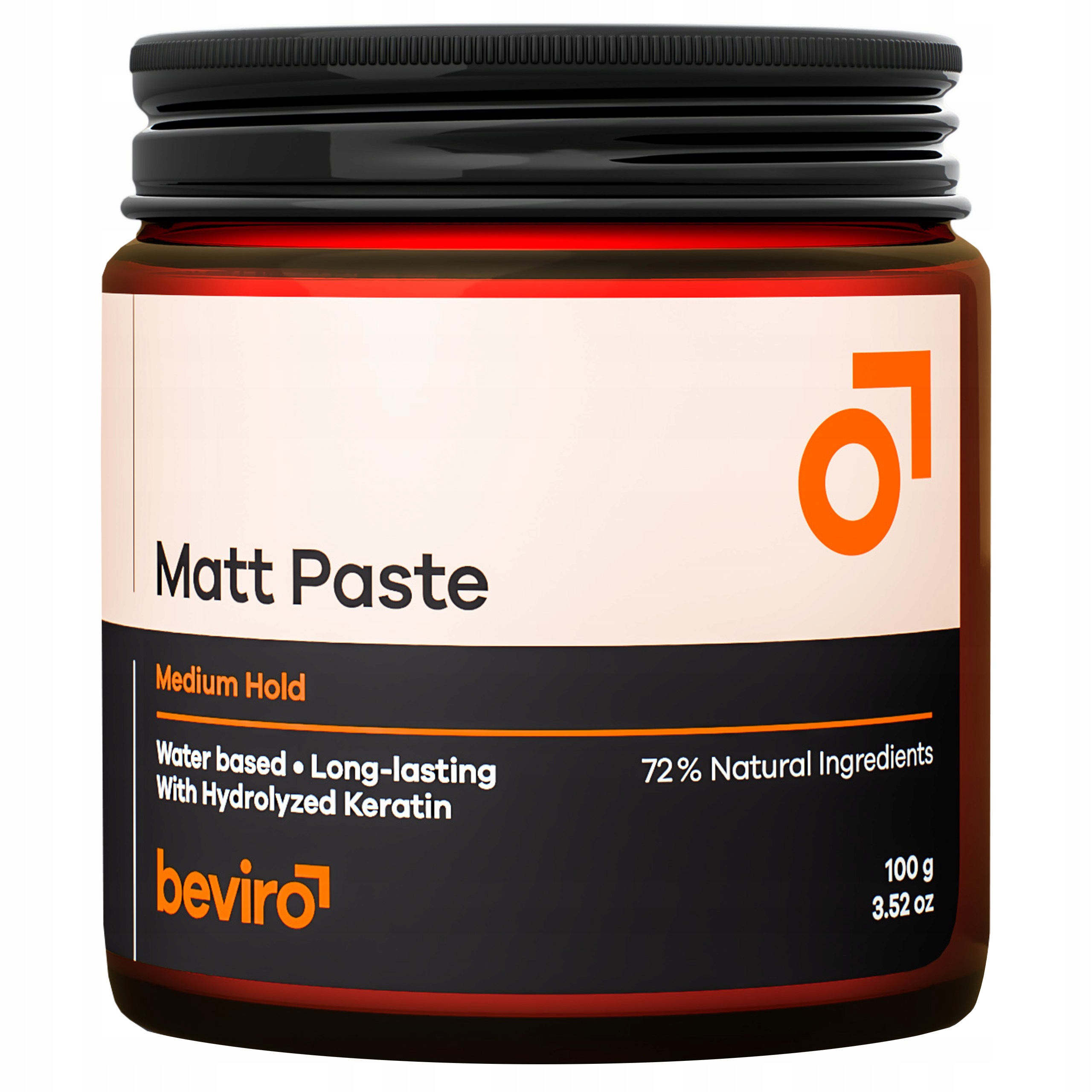Beviro Matná pasta Strong Hold, silná fixační matná pasta na vlasy 100g