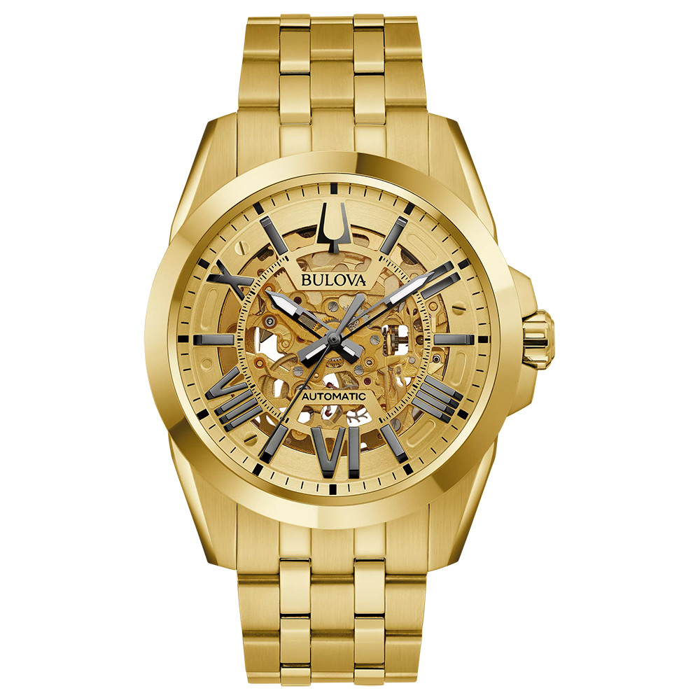 Pánské Hodinky Bulova 97A162 se zlatým náramkem