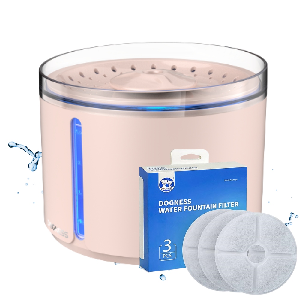 Levně Fontána Napáječka pro kočky psa automatická Led Dogness 2,2 l filtry
