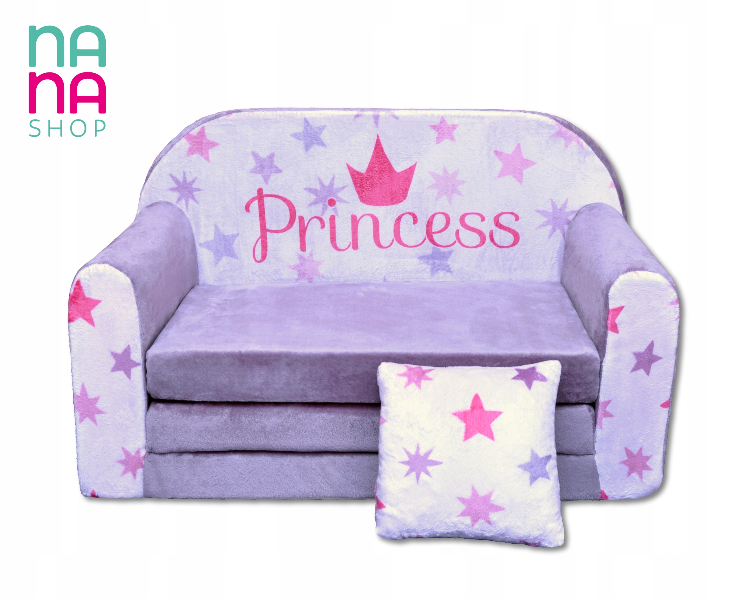 KANAPA SOFA rozkładana dla dzieci łóżko poduszka