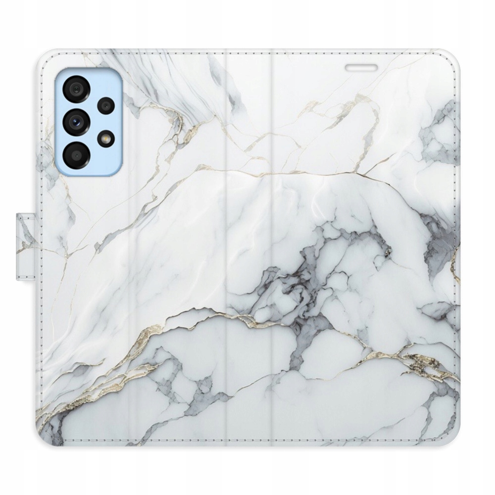 Etui z klapką iSaprio SilverMarble 15 do Samsung Galaxy A53 5G