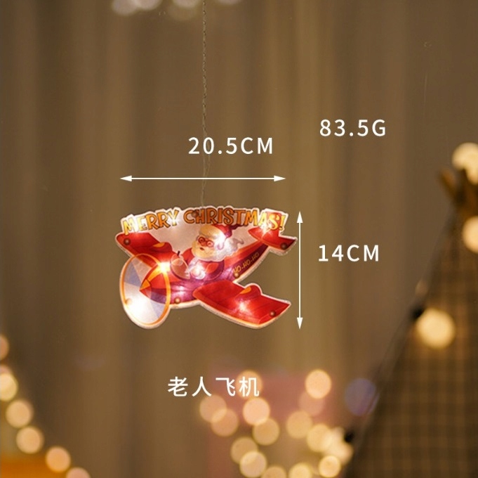 ZAWIESZKA ŚWIĄTECZNA NA SZYBĘ SAMOLOT LED LAMPKI Marka inna