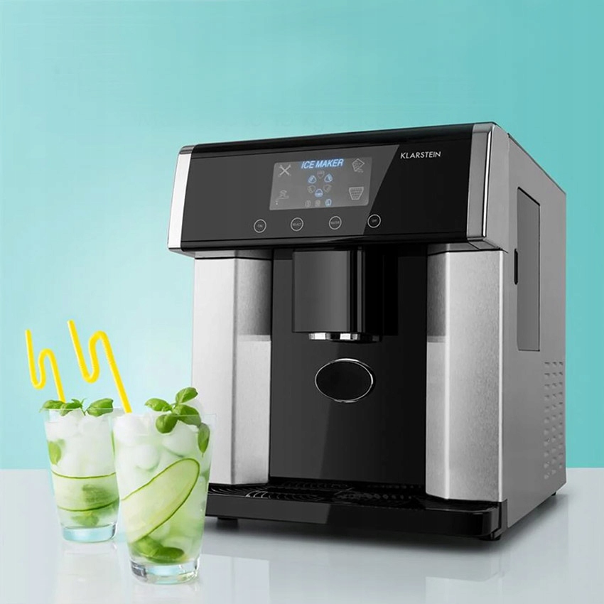 Klarstein maszyna do lodu 2w1 kostkarka 15kg/24h Moc 150 W
