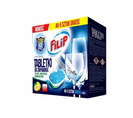 

Filip, Tabletki do zmywarki, 40 5 sztuk