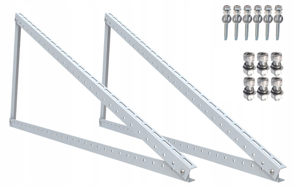 4 Trojúhelníky nastavitelné 1180 x 525 fotovoltaické panely konstrukce Pv držák