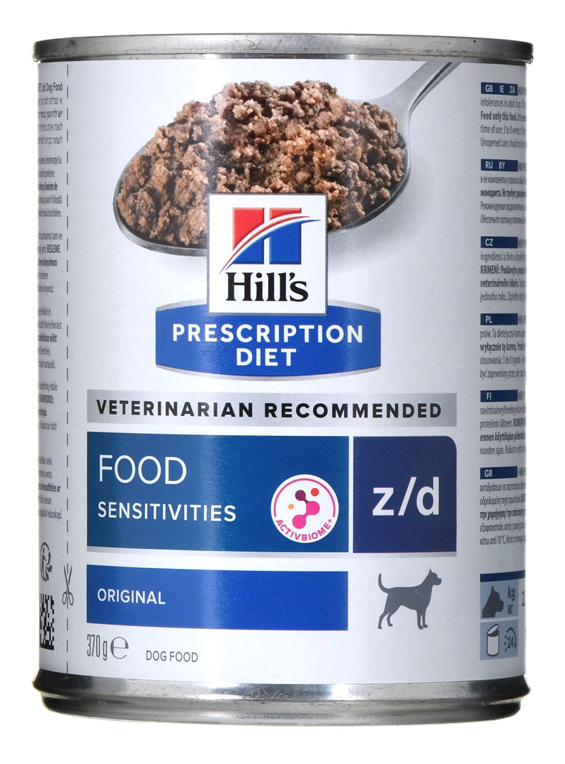 Levně Hill's Pd Canine Food Sensitivities z/d vlhké krmivo pro psy 370 g