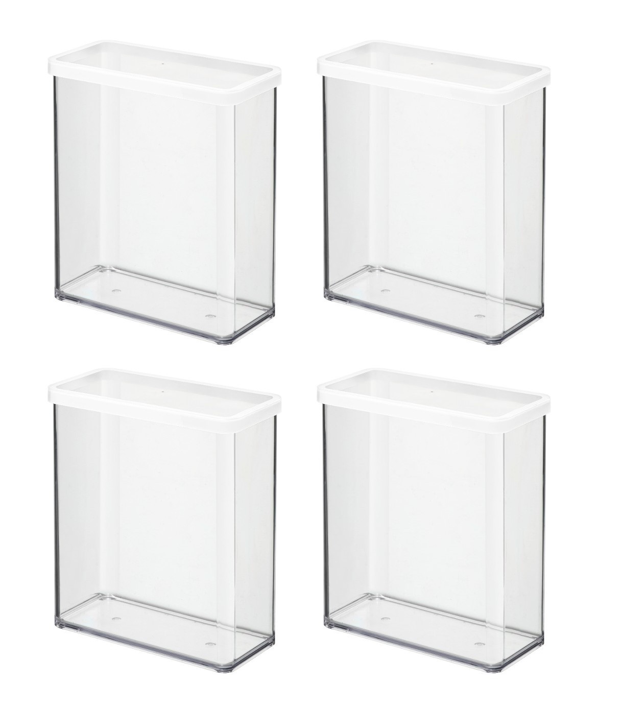 

Zestaw 4 pojemników na sypkie płatki 3.2 L Loft Ro