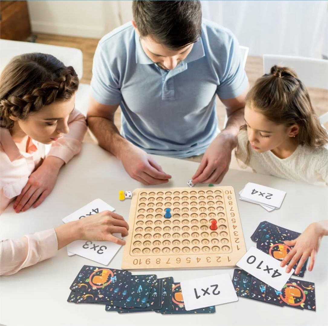 DREWNIANA TABLICZKA MNOŻENIA GRA NAUKA LICZENIA Rodzaj tabliczka mnożenia