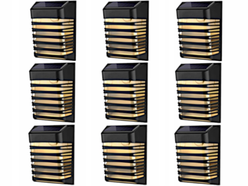 9 x Solární Led lampa Solární osvětlení do zahrady se senzorem soumraku