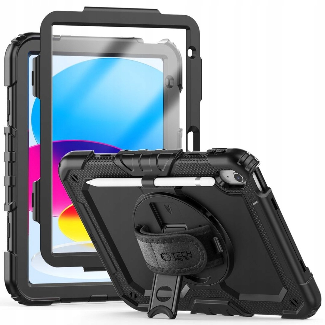 Etui pokrowiec na iPad 10.9'' 2022 z podstawką Solid360 czarny Tech-Prote