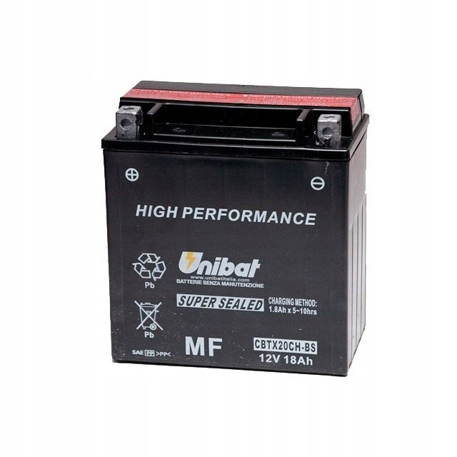 batéria Unibat 18Ah-12V 270A (L+)