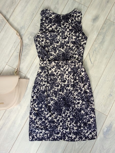 SUKIENKA OASIS KWIATKI PASEK LETNIA FALBANKI 34 Kolor szary