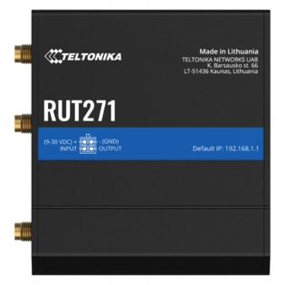 Teltonika RUT271 průmyslový router 5G (Redcap), Wi-Fi, 2xETH, Gps