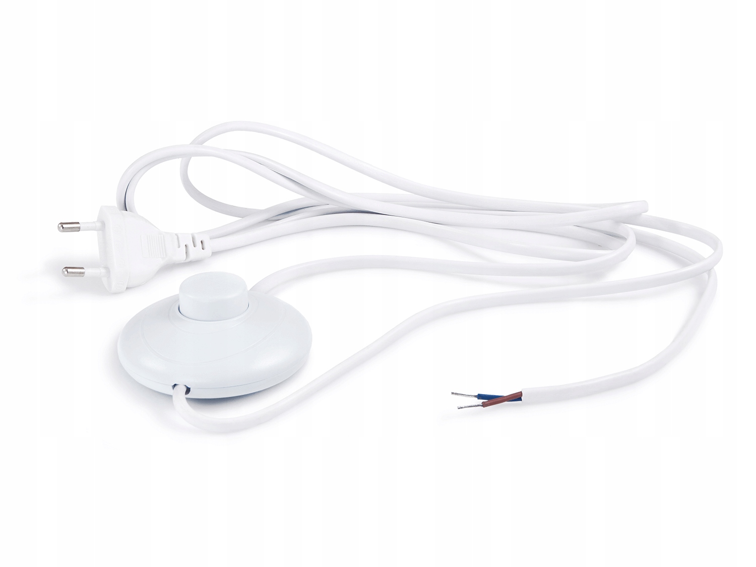 WŁĄCZNIK NOŻNY PRZEWÓD ZASILAJĄCY WTYCZKA BIAŁA