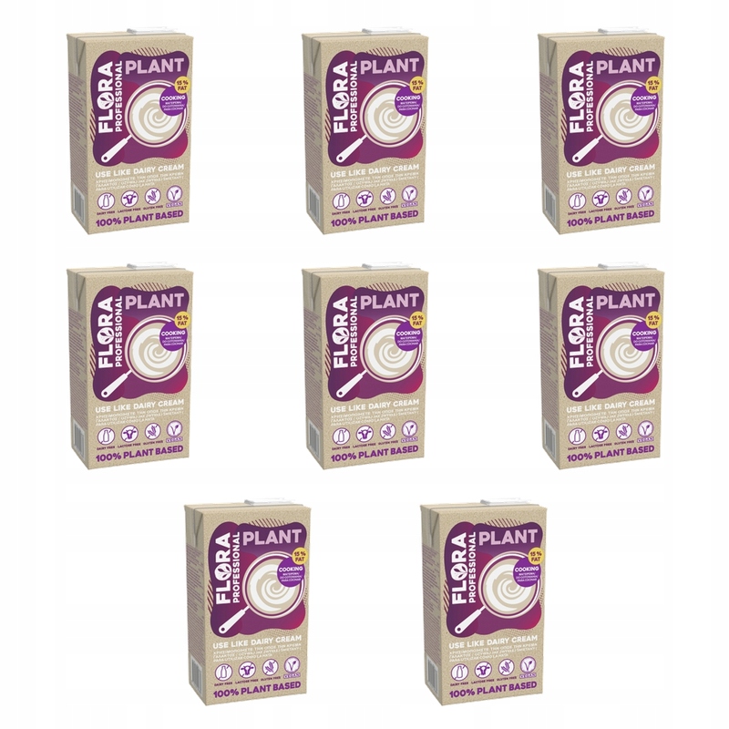 Flora Professional Plant 15% pro vaření 1L X8