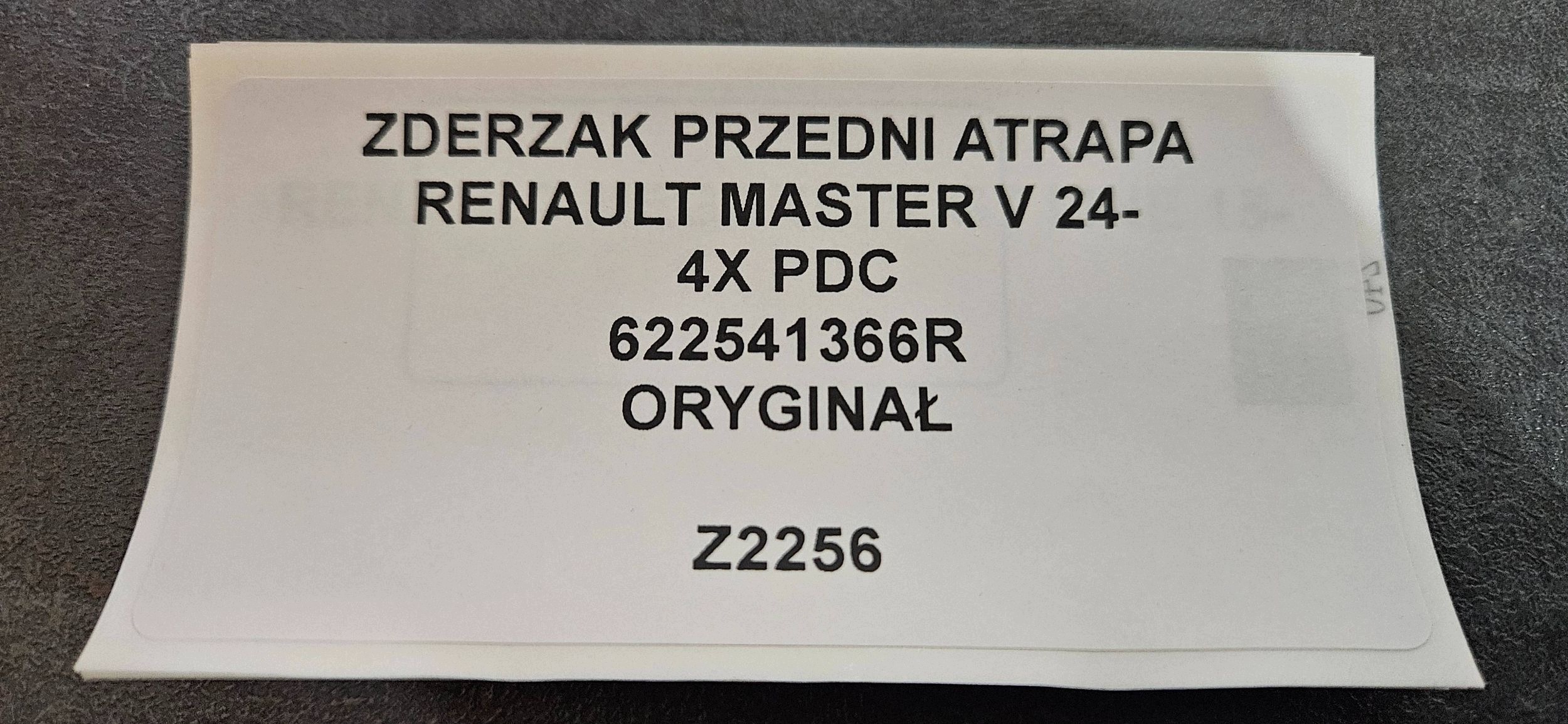 front bumper grille RENAULT MASTER IV V 24- 4XPDC original 622541366R