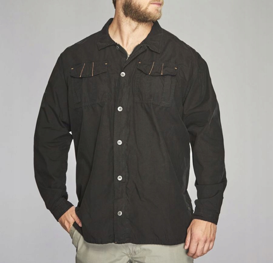 Replika Velká černá košile vel 6XL, obvod 172 cm