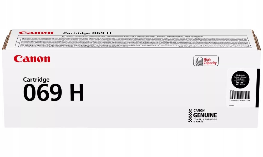 Canon originální vysokokapacitní toner Cartridge 069 H Bk černý, MF752Cdw,