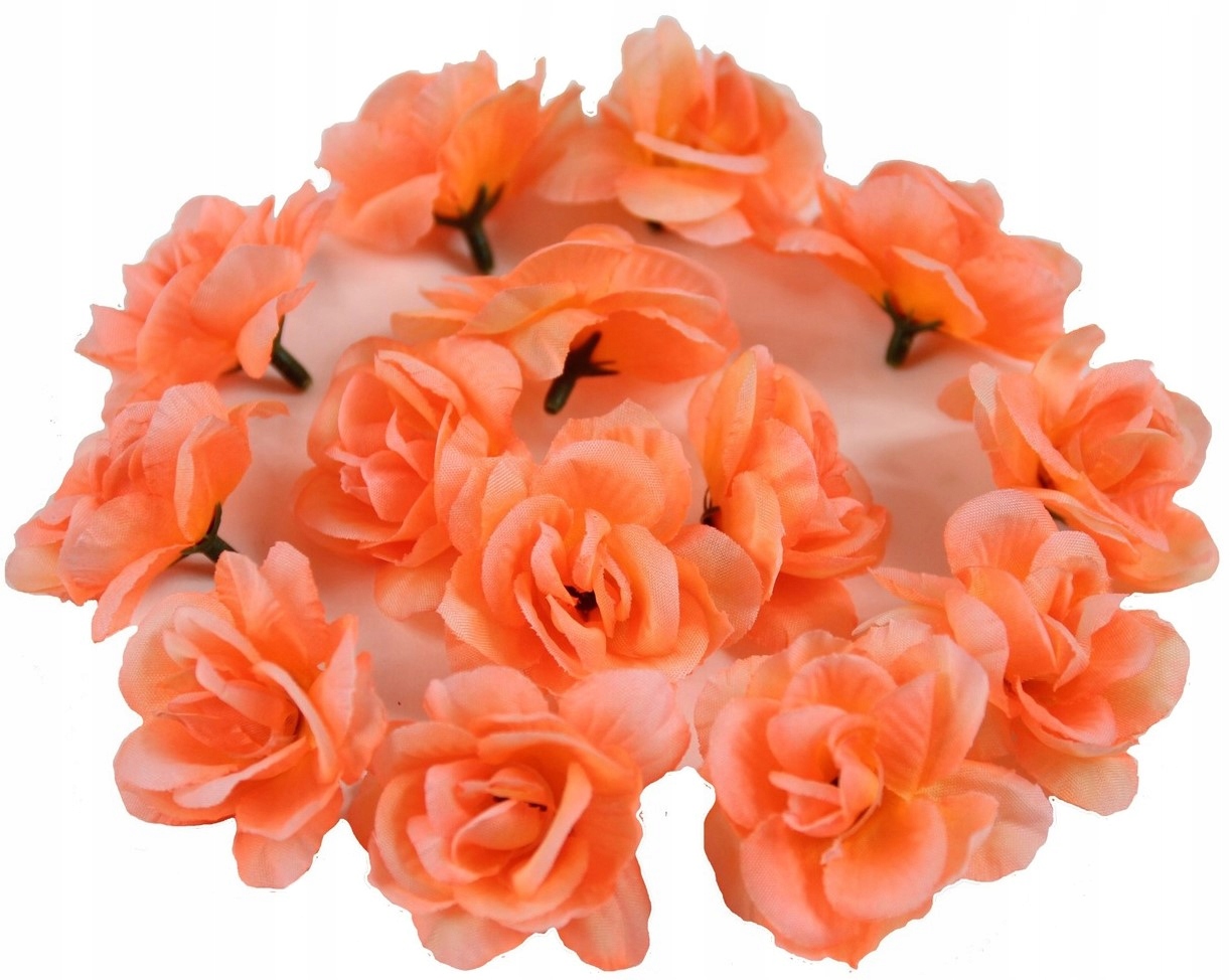 

Róża mini główka sztuczne kwiaty 24 sztuki n-09