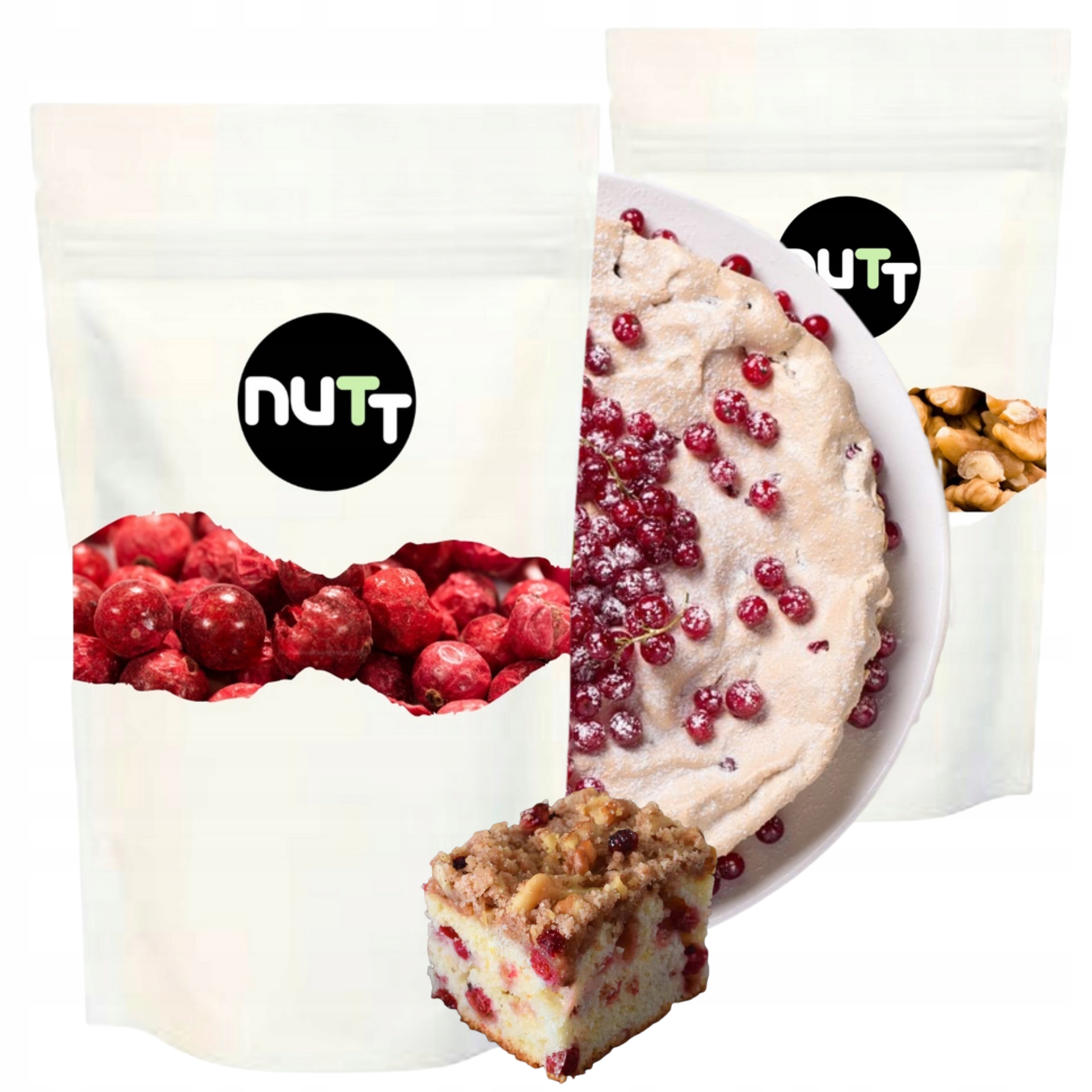 Czerwone porzeczki liofilizowane Orzechy włoskie Klasa A 100g 1kg