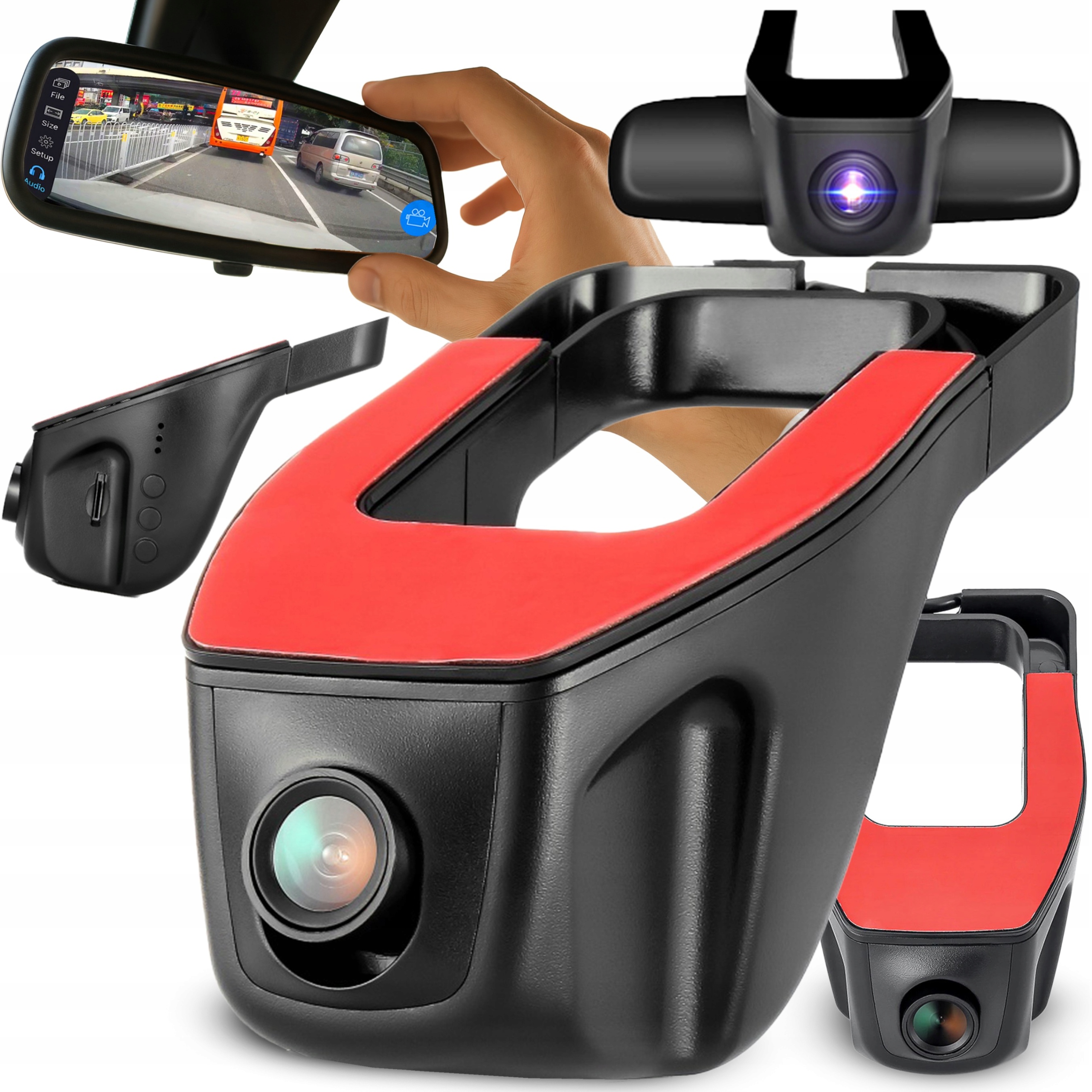 Rejestrator jazdy Retoo Full HD 170° USB z czujnikiem ruchu