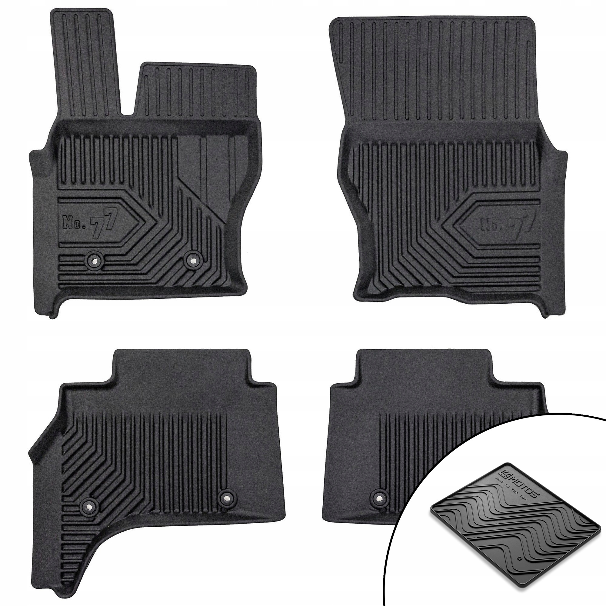 Gumové koberce č.77 Land Rover Range Rover Sport II 2013-2022 podložka grat