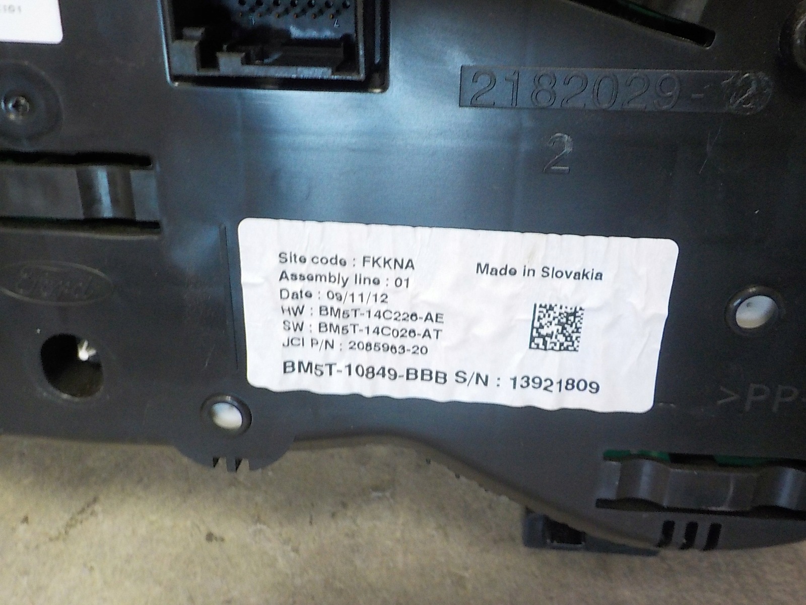 FORD C-MAX II dials dials BM5T-10849-BBB