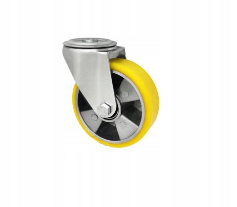 Hliníkovo-polyuretanové kolo v pouzdře s otvorem fi125