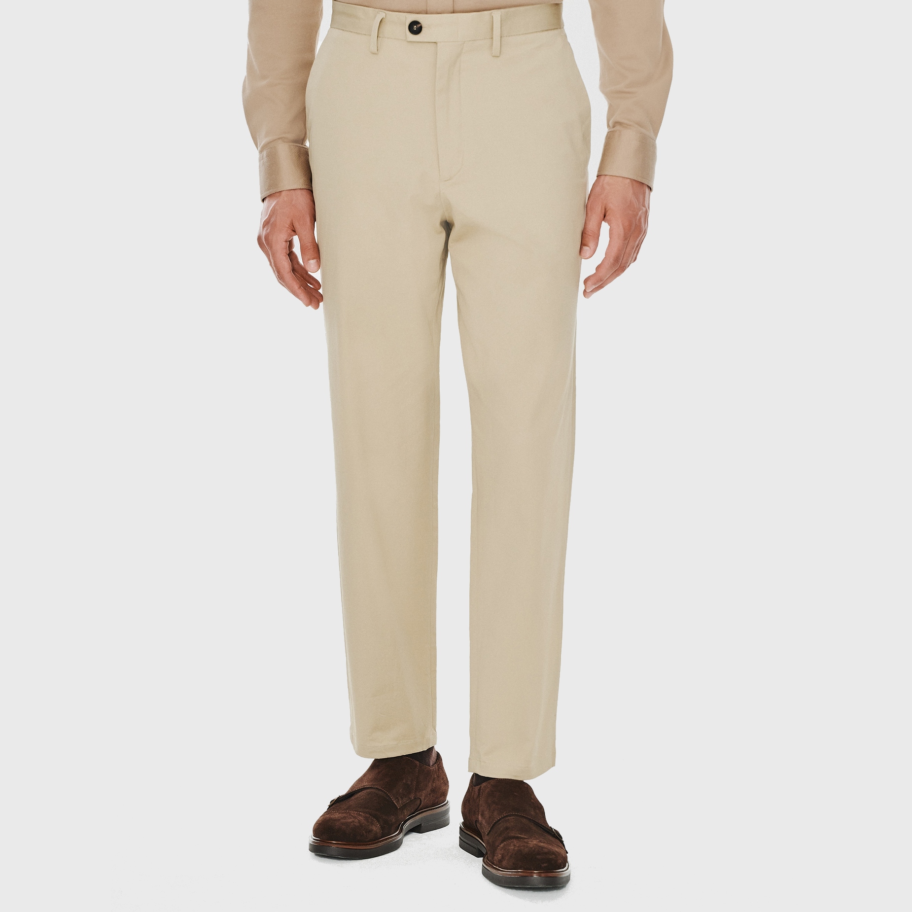 Béžové pánské ležérní kalhoty Pako Lorente vel