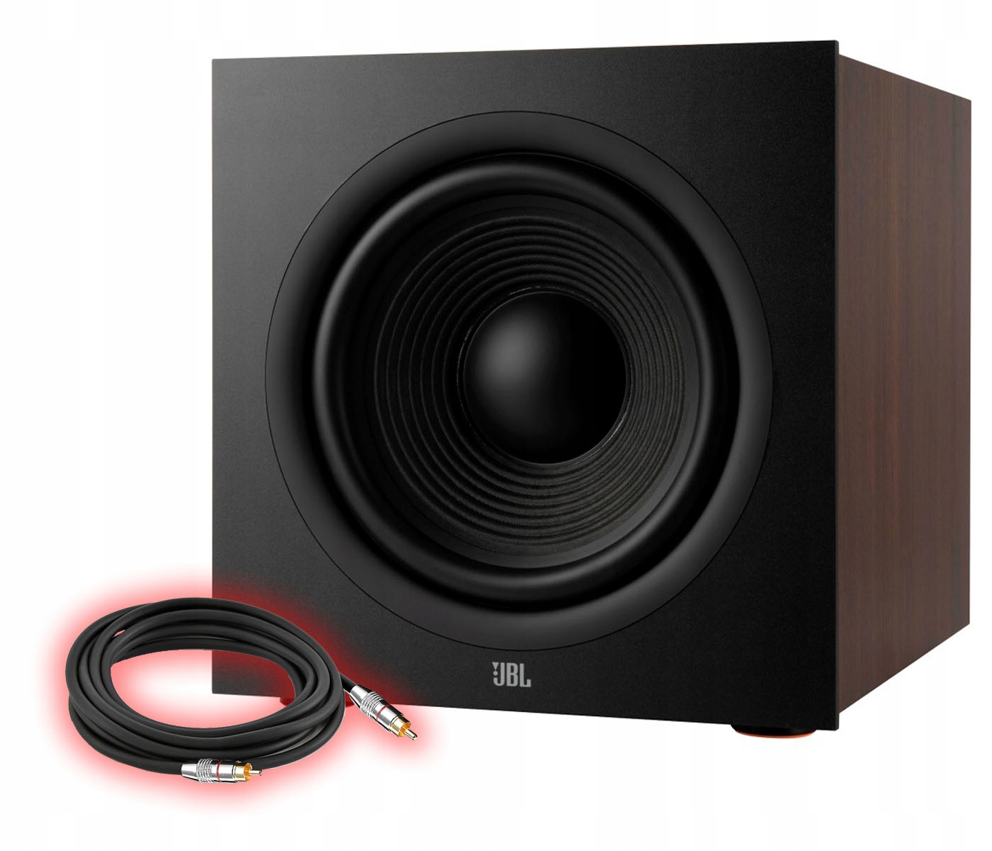 Jbl Stage 2 220P Espresso Subwoofer Aktívny Plus Káble Pre Subwofer 5,0 M