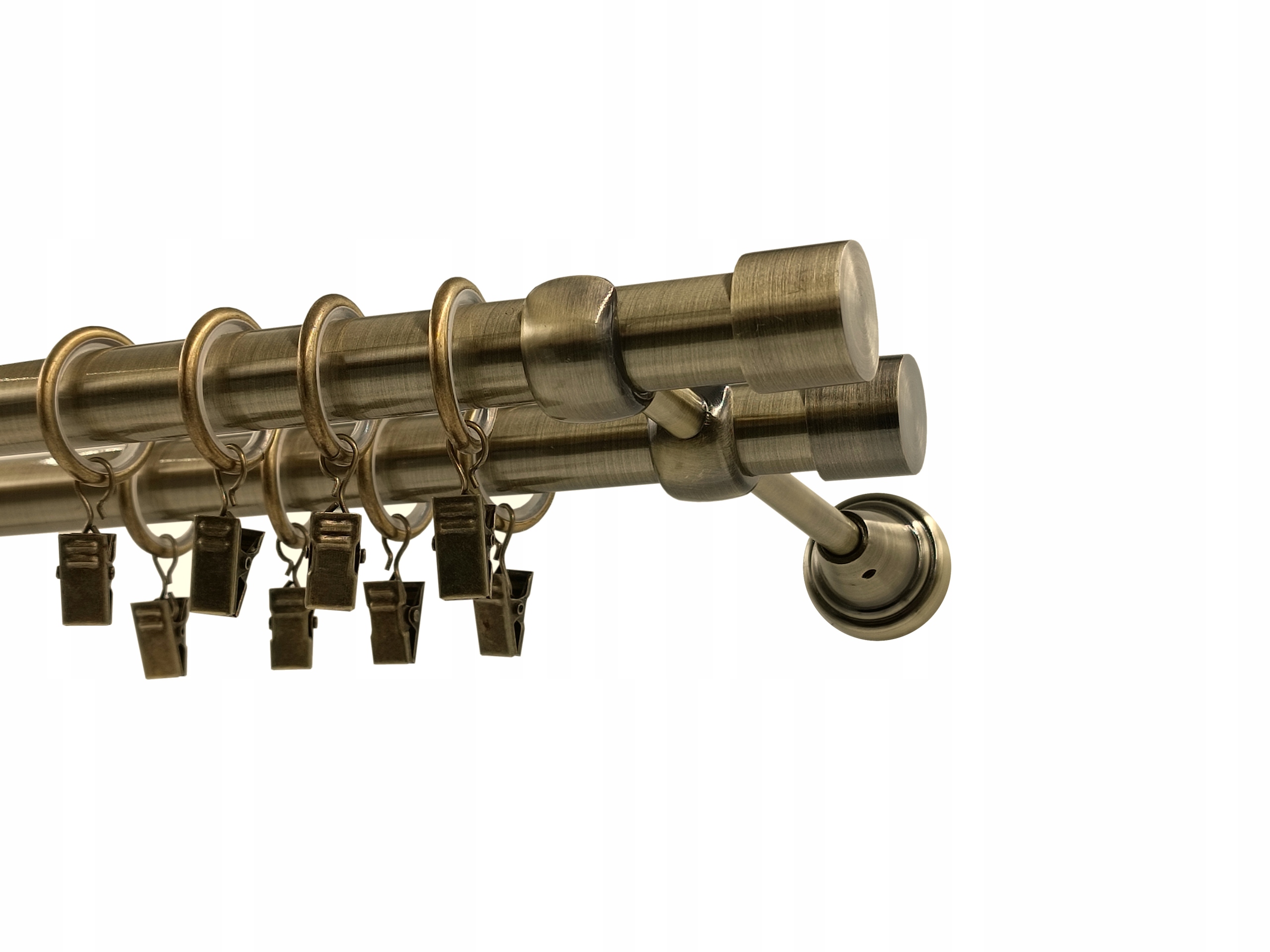 Garnýž Kovový 19+19mm MIX Koncovek Zlato Antik 240cm Smart galvanizovaný