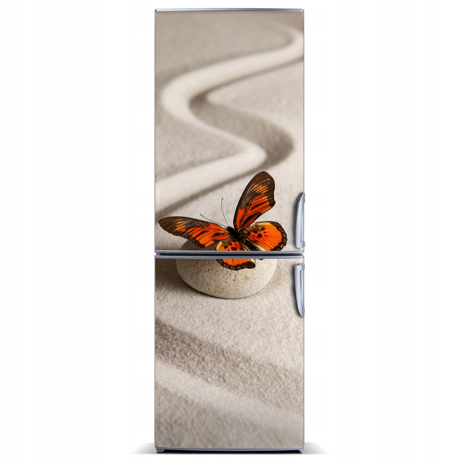 Foto Magnet na ledničku Kámen zen a motýl 60x180