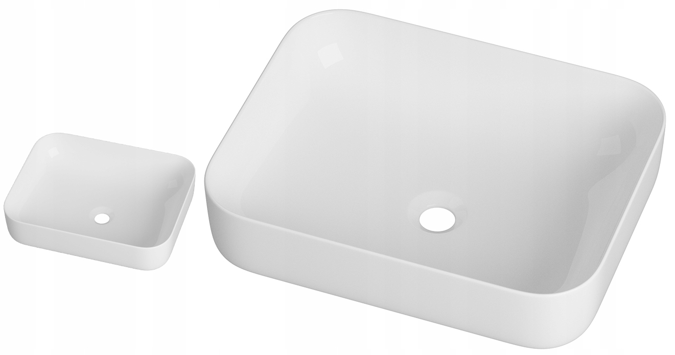 Umývadlo Sawo Na Dosku Rectangular Biele Keramické Do Kúpeľne 51x40