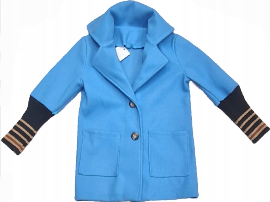 Płaszczyk wiosenny kieszenie guziki ściągacze r110