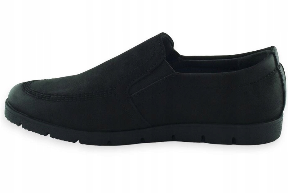 WOJTYŁKO WIZYTOWE KOMUNIJNE MOKASYNY DLA CHŁOPCA 5W24430C R31 CZARNE Kolor czarny