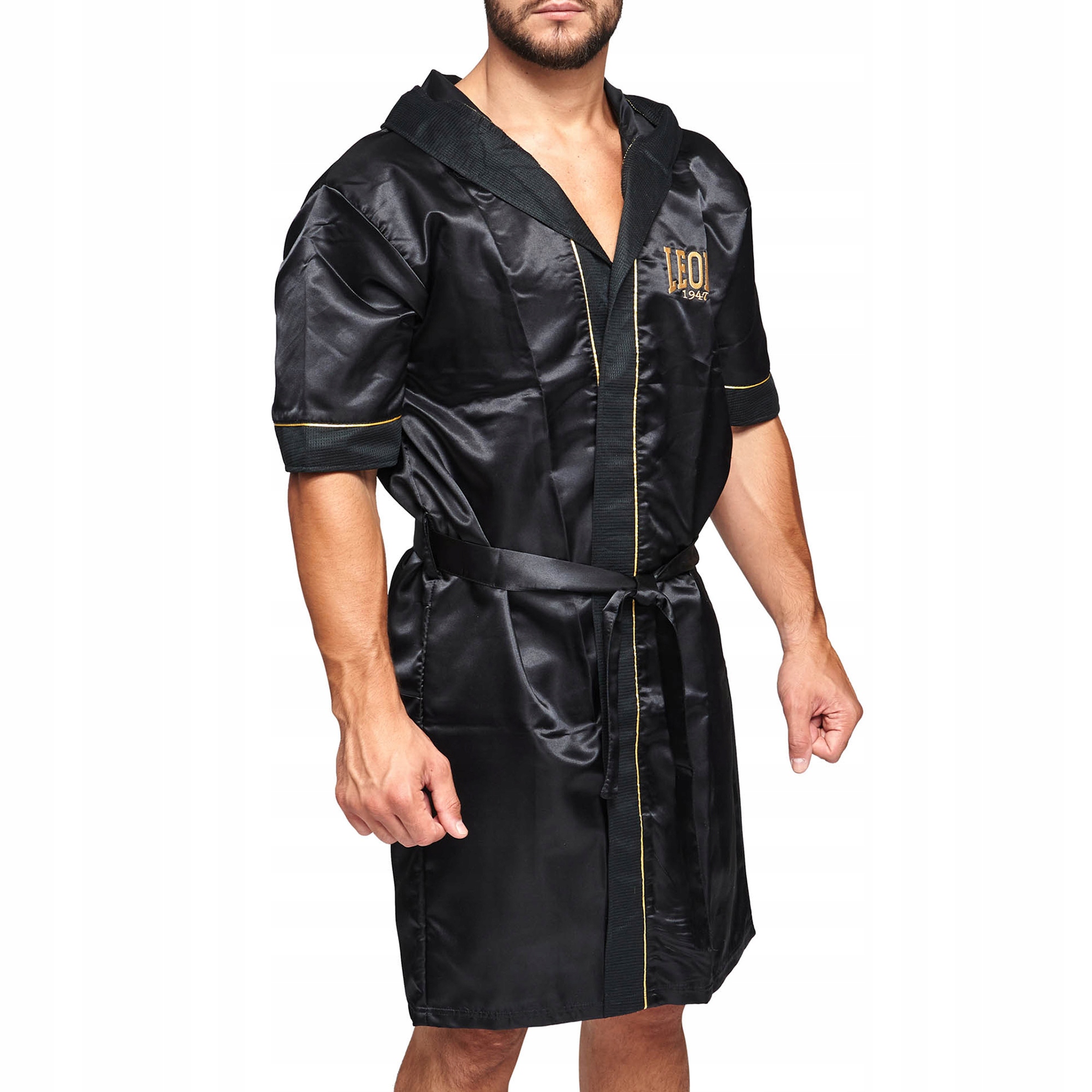 Szlafrok bokserski Leone 1947 Premium bokserski black L-XL