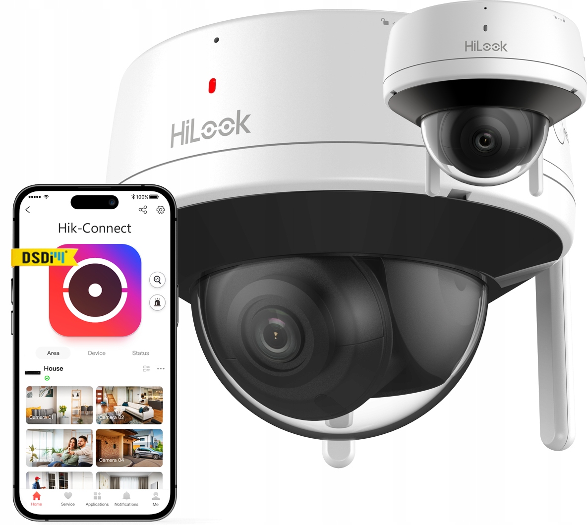 WiFi 4MPx kamera Hikvision HiLook Venkovní audio mikrofon Reproduktor