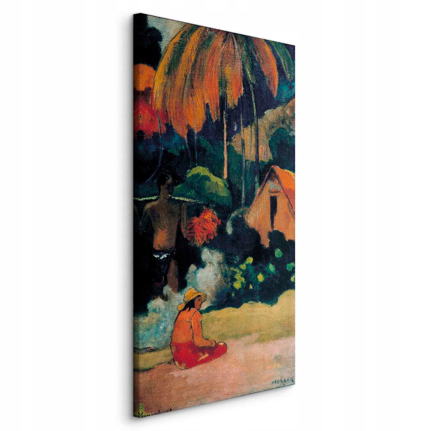 Paul Gauguin Mahana Maa II Obraz Se Strukturou Efekt Štětce Do Obývacího Pokoje 70x140