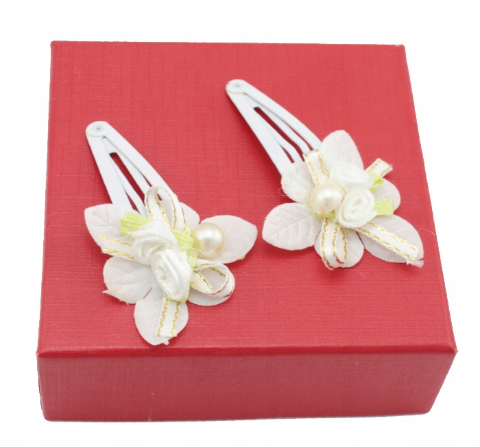 

Spinki Do Włosów Białe Flower Rosses 2 Sztuki 2K