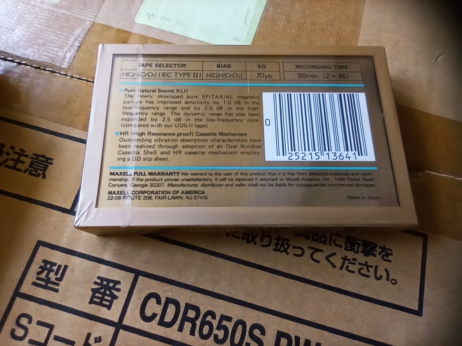 Maxell XL II 90 1986r. NOWA 1szt Marka Maxell