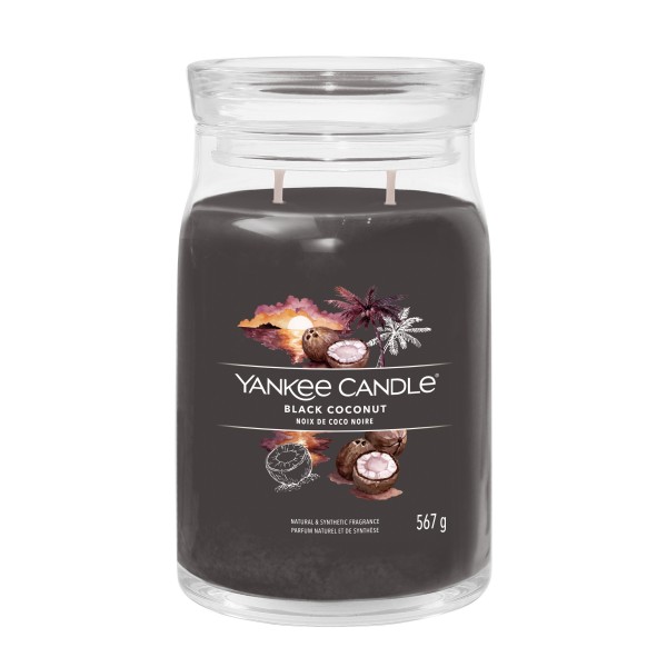 Signature svíčka Yankee Candle Velká Black Coconut